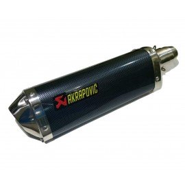 Akrapovic CBR Type Carbon Fiber Exhaust with Silver Tip