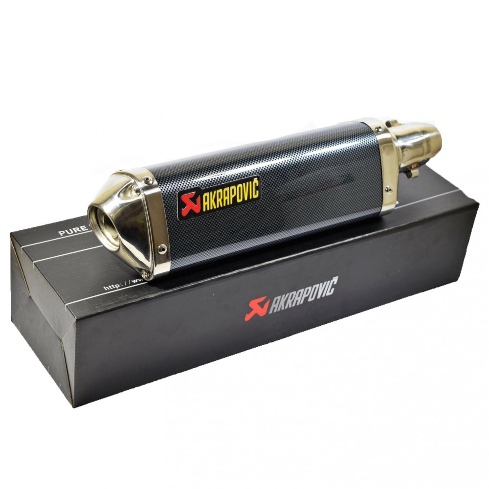 Akrapovic CBR Type Carbon Fiber Exhaust with Silver Tip