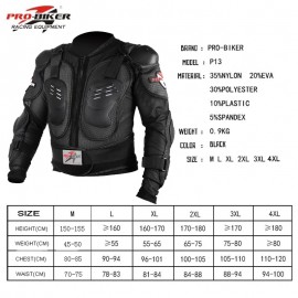 Motorcycle Armor JACKETS Motorcyclist Body Protector protective moto racing protection back protection VEST Body Armor Touring Summer Jacket Pro-biker