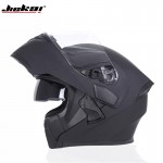JIEKAI JK-902 Matt Black Flip Up DOT Certified Racing Helmet