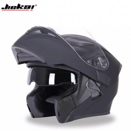 JIEKAI JK-902 Matt Black Flip Up DOT Certified Racing Helmet