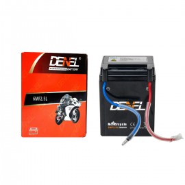 DENEL DRY BATTERY FOR CD70, CG125 ALL CHINESE BIKES 12V/2.5Ah DENEL DRY BATTERY FOR CD70, CG125 ALL CHINESE BIKES 12V/2.5Ah