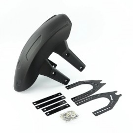 Universal Black Plastic Motorcycle Rear Wheel for fender Splash Guard Rear Wheel Cover Splash Guard Mudguard with Bracket