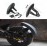 Universal Black Plastic Motorcycle Rear Wheel for fender Splash Guard Rear Wheel Cover Splash Guard Mudguard with Bracket