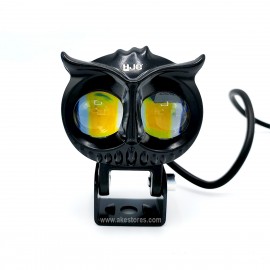 1-PCS of OWL EYE LED Long Range OWL Mini Driving Light Dual Color High Low Beam Long throw brightest Light