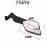 Universal New Aerodynamic Rotary Adjustable Big Mirrors Motorcycle Wind Wing Side Rearview Mirrors Metal Body