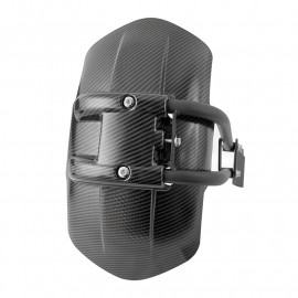 AKE - Motorcycle Universal Carbon Fiber Style Rear Mudguard Rear Wheel fender Splash Guard Rear Wheel Cover Splash Guard Mudguard For Yamaha , Suzuki, Honda Bikes