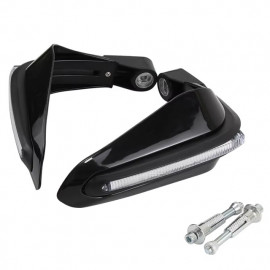 Motorcycle Protection Gear Windproof Handlebar Hand Guards Motorbike Accessories LED Flashing Protector Shield Universal Yamaha YBR YBRG YBZ, Honda CB150F CB125F, Suzuki GR150, GS150, GD110