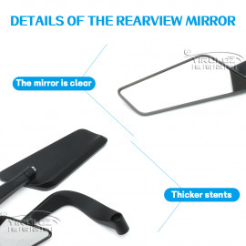 Universal Aerodynamic Wide Angle Rotatable Adjustable Metal Body Mirrors Motorcycle Wind Wing Side Rearview Mirrors Metal Body Black Kawasaki wing mirror Universal Aerodynamic Wide Angle Rotatable Adjustable Metal Body Mirrors Motorcycle Wind Wing Side Rearview Mirrors Metal Body Black Kawasaki wing mirror