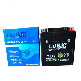 AKE HGJ Motorcycle Dry Battery 7Ah / 12v For Honda CB150F, Yamaha YBR YBRG YBZ YBZDX Wego Derbi Suzuki GD110, GR150, GX125
