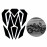 3D Gloss Black Stereo Rubber Motorcycle Gas Fuel Oil Tank Pad Sticker Protector Cover Fish Bone Decals Black Pro Gripper For super Bikes