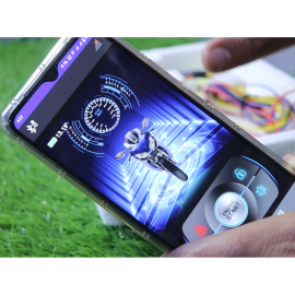 AKE - CK Push Start Bluetooth Mobile App Remote Security Lock Anti Theft Alarm System For all Bike Motorcycles