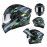 JIEKAI Motorcycle Helmet 902 Camouflage Motorcycle Uncovered Helmet Flip up Chin Double Visor Full Face New Model with Spoiler