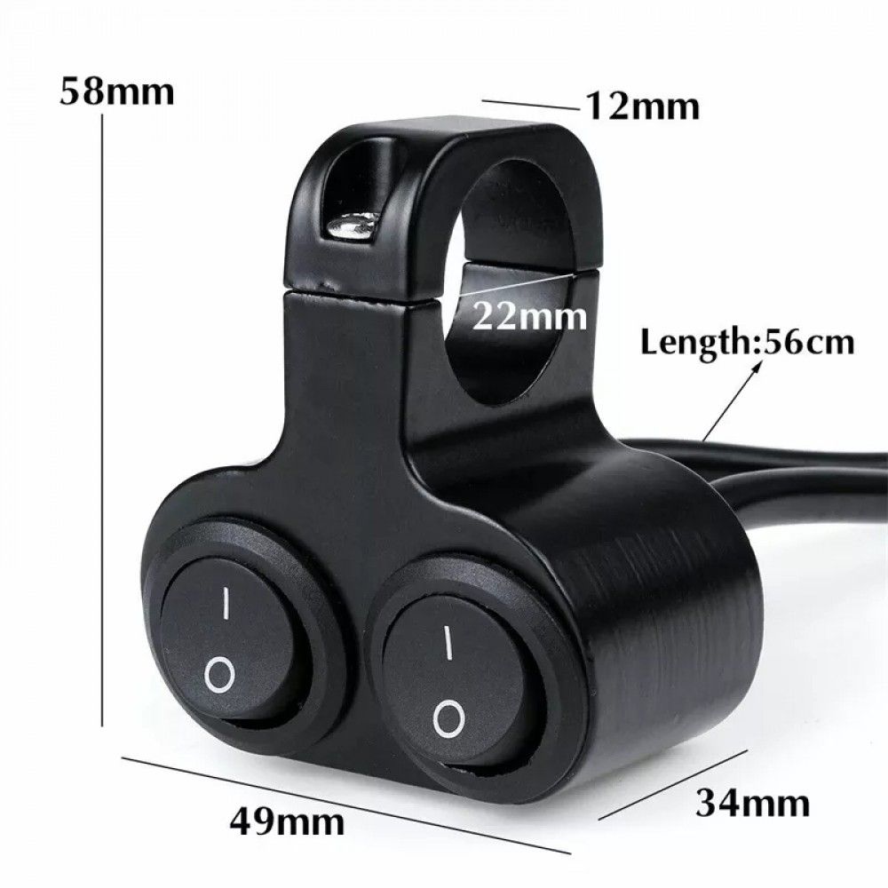 Motorcycle Dual Control Button On Off Switch | AK Enterprieses