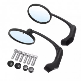 Motorcycle Rear view Aluminium Side Mirror with 8/10mm Screws Universal Round Retro Modified Motorbike Cafe Racer Rear view Mirrors