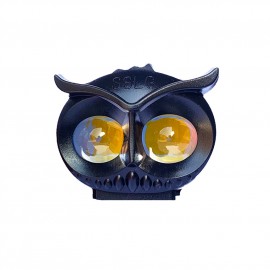 1-PCS of SSLG Shilan OWL EYE LED Long Range Plastic Body OWL Mini Driving Light Dual Colour White Yellow Flasher 20watt