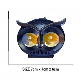 1-PCS of SSLG Shilan OWL EYE LED Long Range Plastic Body OWL Mini Driving Light Dual Colour White Yellow Flasher 20watt