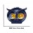 1-PCS of SSLG Shilan OWL EYE LED Long Range Plastic Body OWL Mini Driving Light Dual Colour White Yellow Flasher 20watt
