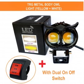1-PCS of TRG OWL EYE Metal Body LED Long Range OWL Mini Driving Light Dual Colour 1-PCS of TRG OWL EYE Metal Body LED Long Range OWL Mini Driving Light Dual Colour