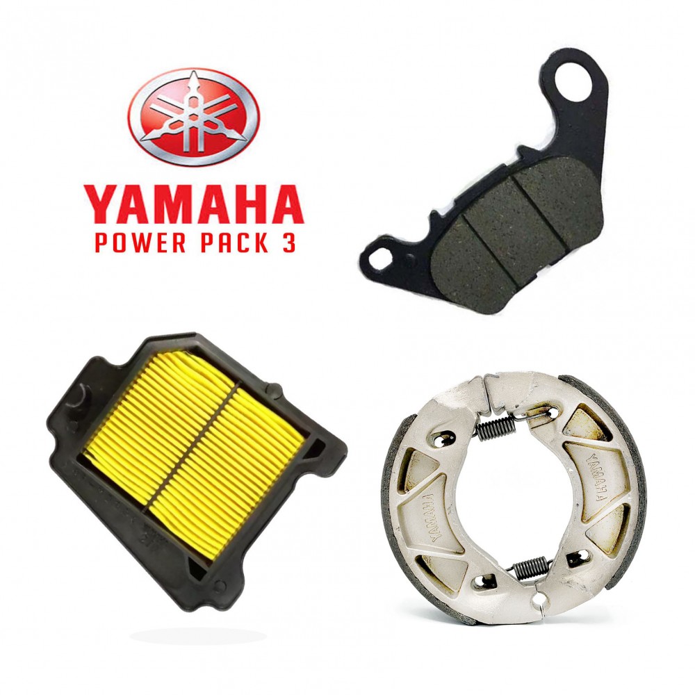 Power Pack - Yamaha Brake Shoe + Disc Pad + Air Filter