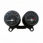  Universal Speedometer RPM Meter Classic Retro Vintage Dual Dial Meter