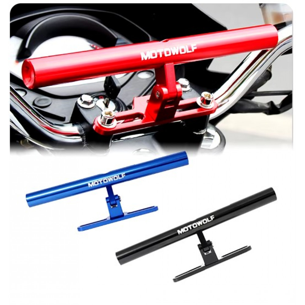 Universal Handle Center Rod Extension Multi Bar Holder Clamp Bar Aluminum Alloy Handle Mount