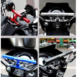 Universal Handle Center Rod Extension Multi Bar Holder Clamp Bar Aluminum Alloy Handle Mount