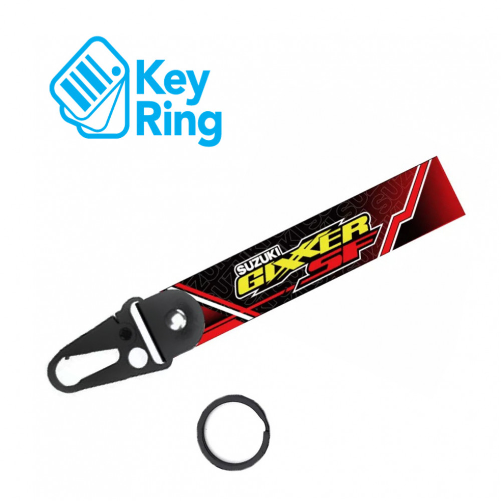 1-PC Motorcycle Collectable Strap Suzuki Gixxer SF Key Chain Ring