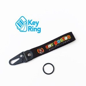 1-PC Motorcycle Collectable Strap Embroidery Keyring Keychain For Honda Yamaha Suzuki Ducati BMW Aprilia Kawasaki Benelli Yari Mitsubish the Doctor Key Ring Chain