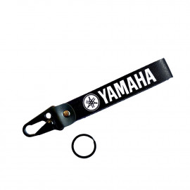 1-PC Motorcycle Collectable Strap Embroidery Keyring Keychain For Yamaha YBR, YBRG, YBZ, YBZ-DX, YD100, R3, R1 Black