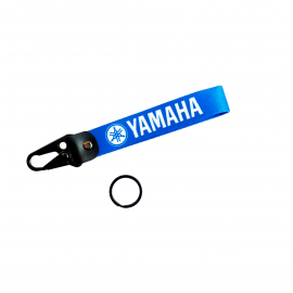 1-PC Motorcycle Collectable Strap Embroidery Keyring Keychain For Honda Yamaha Suzuki Ducati BMW Aprilia Kawasaki Benelli Yari Mitsubish Key Ring Chain Yamaha Blue