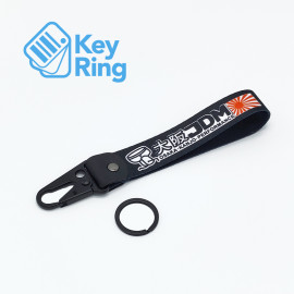1-PC Motorcycle Collectable Strap Embroidery Keyring Keychain For Honda Yamaha Suzuki Ducati BMW Aprilia Kawasaki Benelli JDM Key Ring Chain