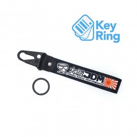 1-PC Motorcycle Collectable Strap Embroidery Keyring Keychain For Honda Yamaha Suzuki Ducati BMW Aprilia Kawasaki Benelli JDM Key Ring Chain