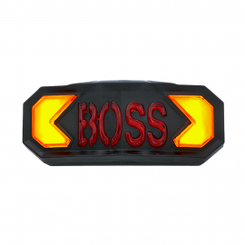 AKE - Motorcycle Fancy Boss Led Backlight Tail Light with Lava Indicators Light for CD70 and CG125 Bikes