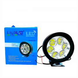 1-PCS of HJG LED Motorcycle External 6-LED 18w lights Lighting Color Cool White