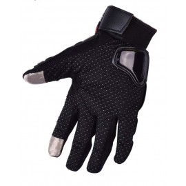  Pro Biker Gloves MCS-01C Mobile Friendly Touch Racing Gloves Black