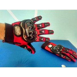  Pro Biker Gloves MCS-01C Mobile Friendly Touch Racing Gloves Red