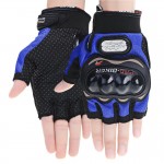 Pro Biker Half Gloves MCS-04C Blue