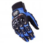  Pro Biker Gloves MCS-01C Mobile Friendly Touch Racing Gloves Blue