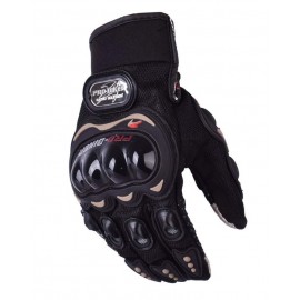  Pro Biker Gloves MCS-01C Mobile Friendly Touch Racing Gloves Black