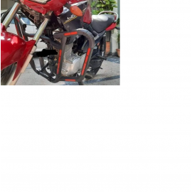 AKE - Universal Motorcycle Reflective Crash Protector Bar (Safe Guard) For Yamaha Ybr , Ybr-G, Ybz , Honda Cb150f, Honda Cb125f, Gr150, Gs150