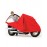 Heavy Bike Cover Red