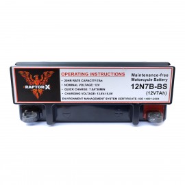 SUZUKI GS150 DRY BATTERY 7Ah/12V Model: 12N7B