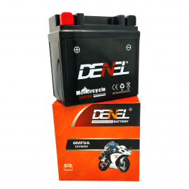 DENEL - MOTORCYCLE DRY BATTERY 9AH/12V FOR SUZUKI GR150, SUZUKI GS150, GS150SE, SUPER BIKES, HEAVY BIKE