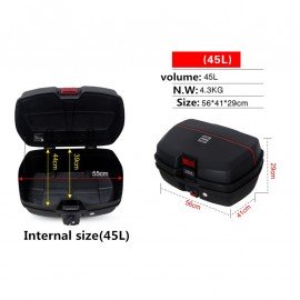 JDR TAIL BOX 45L WITH METAL PLATE