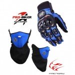 Combo Winter Mask / Gloves - Blue