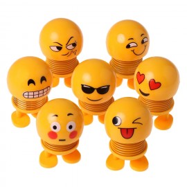 2019 Spring Smiley Doll Expression Shaking Head Toys Office Car Decoration Toy 