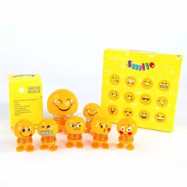 6-Pcs Of Mini Emoji Shaking Head (Swing Doll)