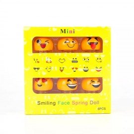 6-Pcs Of Mini Emoji Shaking Head (Swing Doll)