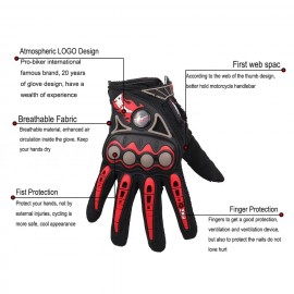 PRO Biker Gloves MCS-23 BLACK